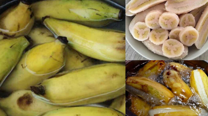 ต้มกล้วยยังไงให้ได้กล้วยเนื้อหวาน เนื้อหนึบหนับ ไม่ฝาดอร่อย​ยกหวี