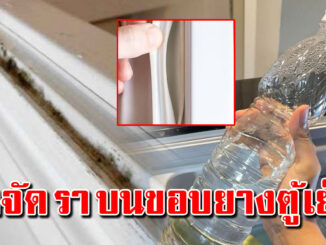 แค่ใช้ของใกล้ตัว คราบร าบนยางขอบตู้เย็น ก็หายเหมือนใหม่