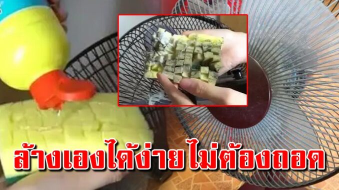 เเม่บ้านบอก วิธีทำความสะอาดพัดลม ล้างแบบไม่ต้องถอด ง่ายนิดเดียว