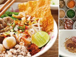 เก็บเอาไว้ ก๋วยเตี๋ยวสุโขทัยเครื่องทรง อร่อยเข้มข้น สูตรต้นตำหรับบอกทุกขั้นตอน