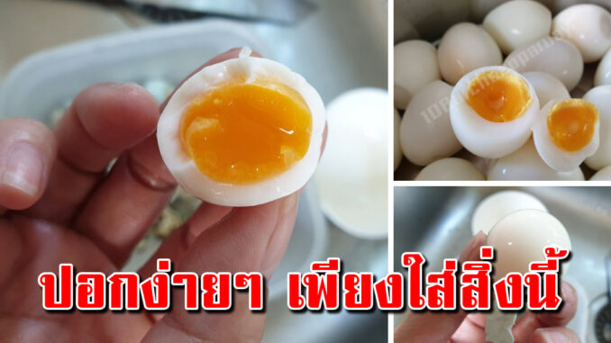 เคล็ดลับต้มไข่ ไม่ให้แตกปอกเปลือกง่าย ที่หลายคนมองข้ามไป