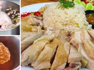 เก็บสูตรไว้ทำ ข้าวมันไก่ พร้อมวิธีการต้มไก่และตำน้ำจิ้มครบ 3 รส