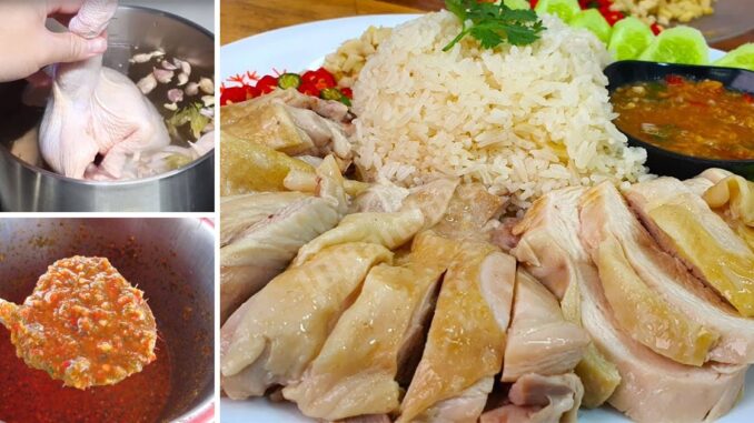 เก็บสูตรไว้ทำ ข้าวมันไก่ พร้อมวิธีการต้มไก่และตำน้ำจิ้มครบ 3 รส