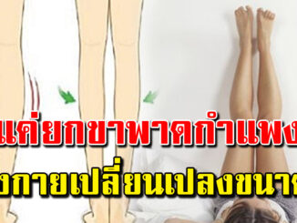 แค่ยกขาขึ้นผนัง วันละ 10 นาที ทำทุกวัน ผลลัพธ์ได้ดีมาก